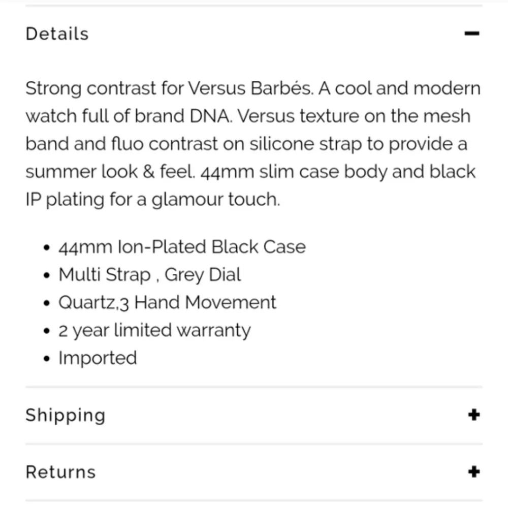Versus Versace Mens Black & Yellow Logo Strap Watch New